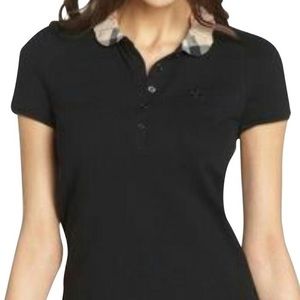 burberry polo shirt womens silver